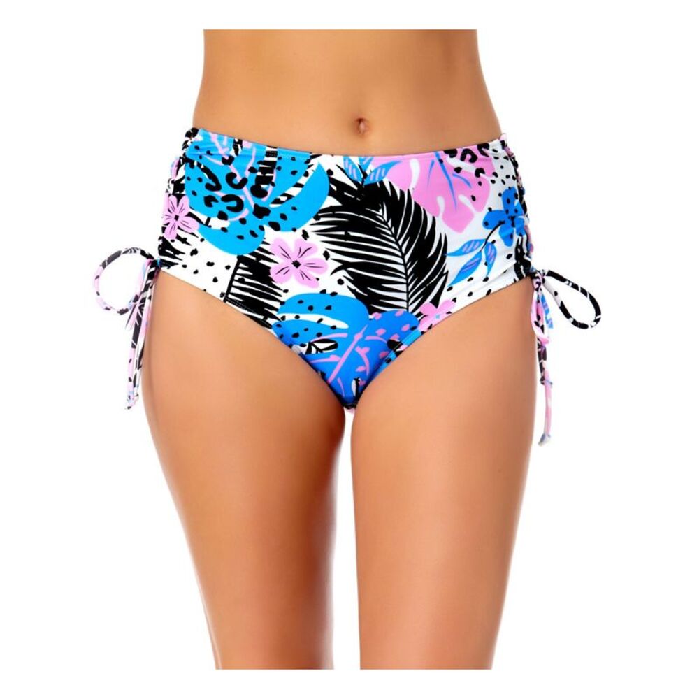 California Waves Women's White Lace-Up Bikini Tie Swimsuit Bottom XS